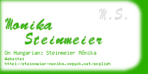 monika steinmeier business card